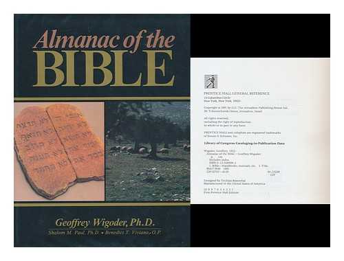 WIGODER, GEOFFREY (1922-). PAUL, SHALOM M. VIVIANO, O. P. - Almanac of the Bible