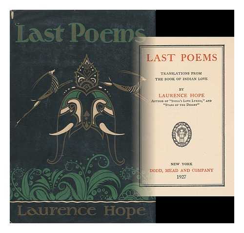 HOPE, LAURENCE (1865-1904) - Last Poems