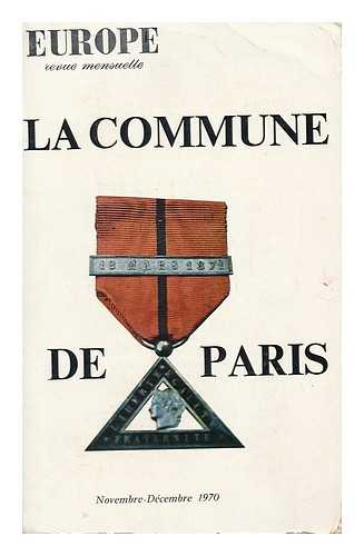COMITE D'EUROPE - La Commune De Paris