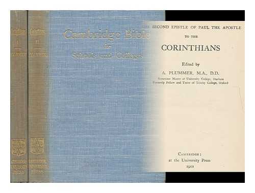 LIAS, JOHN JAMES (1834-1923) - The First Epistle to the Corinthians : the Second Epistle to the Corinthians / with Notes and Introduction ; by J. J. Lias