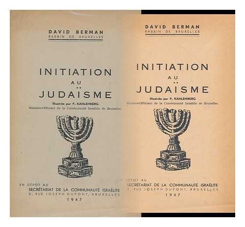 BERMAN, DAVID - Initiation Au Judaisme