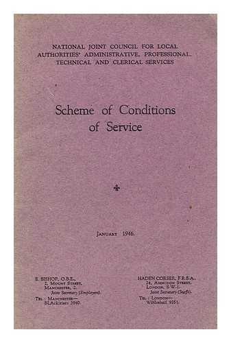 NATIONAL JOINT COUNCIL FOR LOCAL AUTHORITIES' ADMINISTRATIVE, PROFESSIONAL, TECHNICAL AND CLERICAL SERVICES - Scheme of Conditions of Service