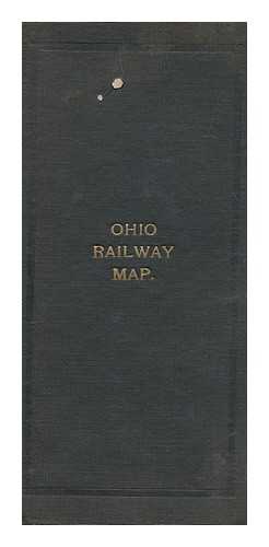 RAILWAYS OF OHIO - Railway Commission of Ohio Map Showing Steam Railway Routes for Ohio.