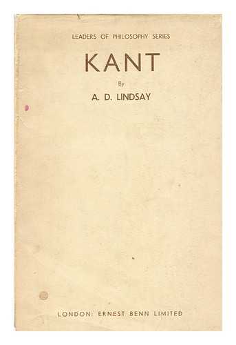 LINDSAY, ALEXANDER DUNLOP, (1879-1952) - Kant