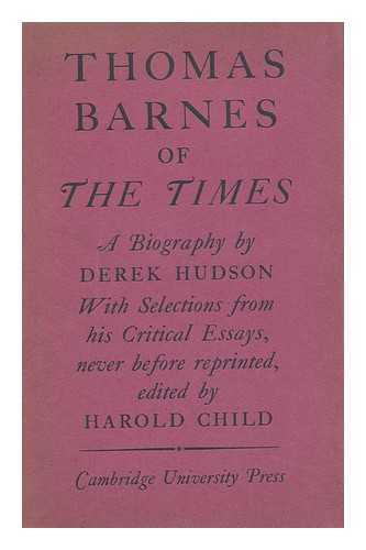 HUDSON, DEREK - Thomas Barnes of The Times