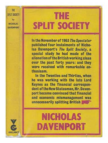DAVENPORT, NICHOLAS - The split society