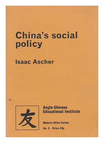 ASCHER, ISAAC - China's social policy