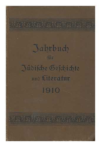 BERLINER - Jahrbuch fur Judischte geschichte und literatur / mit beitragen von Berliner et al.