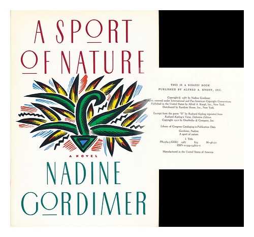 GORDIMER, NADINE - A sport of nature