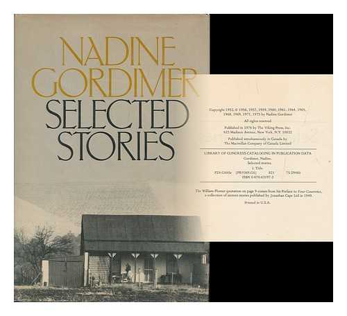 GORDIMER, NADINE - Selected stories / Nadine Gordimer.