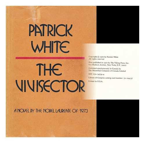 WHITE, PATRICK  (1912-1990) - The vivisector