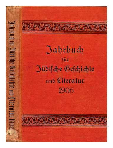 VERBAND DER VEREINE FUR JUDISCHE GESCHICHTE UND LITERATUR IN DEUTSCHLAND. - Jahrbuch fur judische Geschichte und Literatur.[ Jahrbuch fur judische Geschichte ]