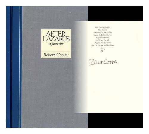 COOVER, ROBERT - After Lazarus : a filmscript