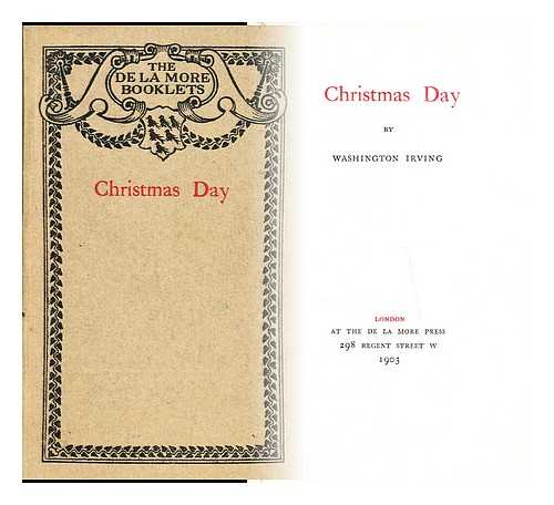 IRVING, WASHINGTON  (1783-1859) - Christmas Day