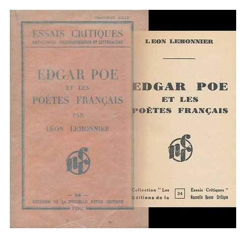 LEMONNIER, LEON - Edgar Poe et les poetes francais / Leon Lemonnier