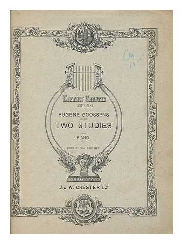 GOOSSENS, EUGENE (1893-1962) - Two studies for the pianoforte