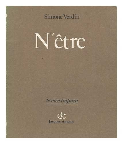 VERDIN, SIMONE - N'tre / Simone Verdin