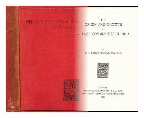 BADEN-POWELL, B. H. (BADEN HENRY) (1841-1901) - The origin and growth of village communities in India