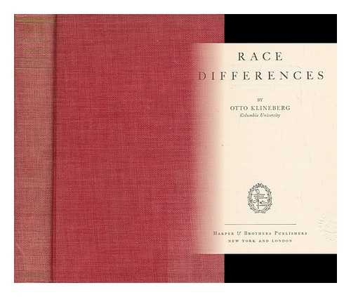 KLINEBERG, OTTO (1899-1992) - Race differences