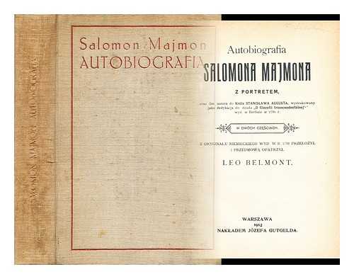 BELMONT, LEO - Autobiografia: Salomona Majmona