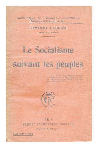 LASKINE, EDMOND (1890-) - Le Socialisme suivant les peuples