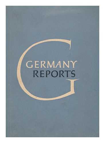 Germany (West). Presse- und Informationsamt. Adenauer, Konrad (1876-1967) - Germany reports / with a preface by Konrad Adenauer