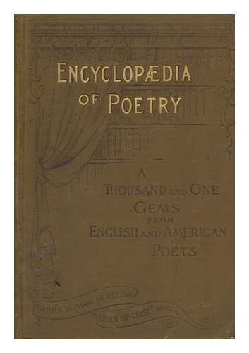 MACKAY, CHARLES (1814-1889) - A Thousand and one gems of English poetry: encyclopedia of poetry / selected and arranged by Charles MacKay ; with many illustrations on wood by Sir John Millais, Sir John Gilbert and Birket Foster