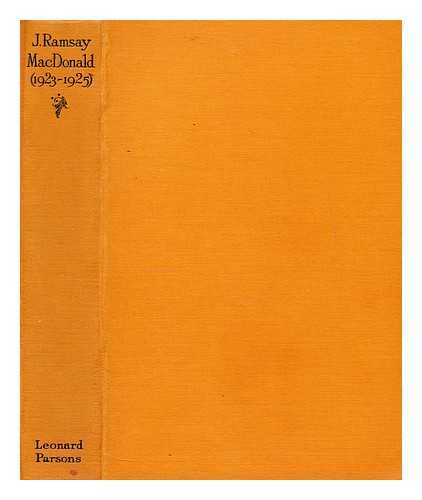 ICONOCLAST - J. Ramsey MacDonald (1923 - 1925)