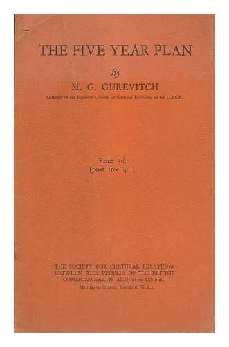 GUREVITCH, M. G. - The five year plan