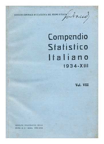 ISTITUTO CENTRALE DI STATISTICA - Compendio statistico italiano Vol. viii