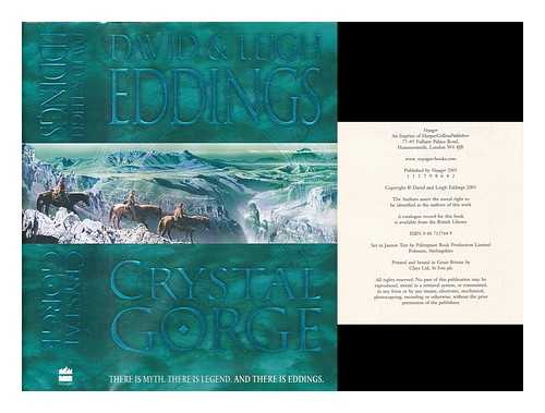 EDDINGS, DAVID. EDDINGS, LEIGH - The crystal gorge / David Eddings and Leigh Eddings