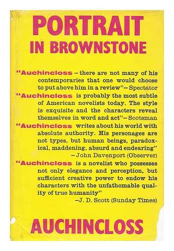AUCHINCLOSS, LOUIS - Portrait in brownstone