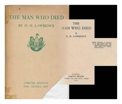LAWRENCE, D. H. (1885-1930) - The man who died