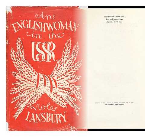 LANSBURY, VIOLET - An Englishwoman in the USSR / Violet Lansbury