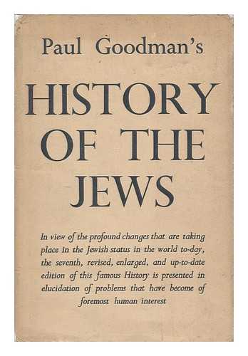 GOODMAN, PAUL - History of the Jews