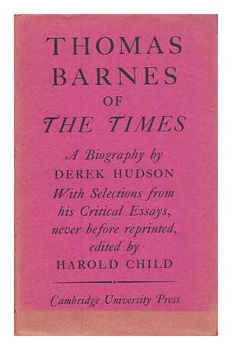 HUDSON, DEREK - Thomas Barnes of The Times