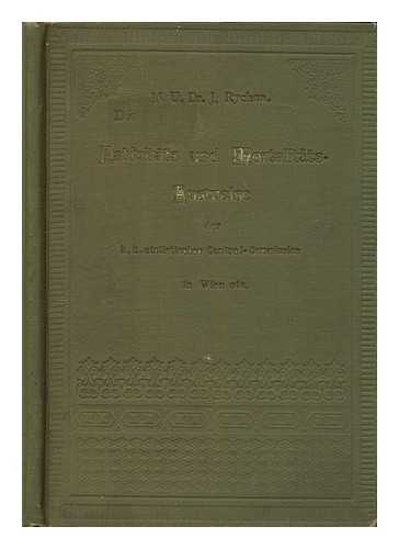 RYCHNA, JOSEF - Die Nativitats- und Mortalitats- Ausweise der K.K. statist. Central-Commission in Wien und des Kaiserl Gesundheitsamtes in Berlin / Josef Rychna