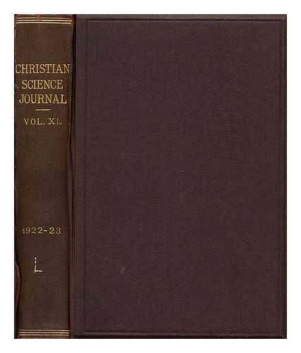 EDDY, MARY (BAKER) - The Christian Science journal - Vol. XL  April 1922. No. 1