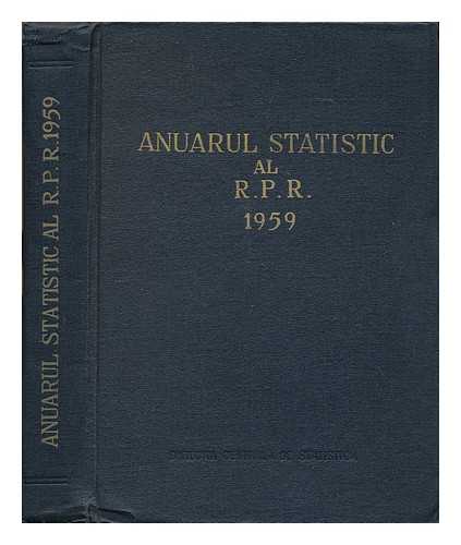 DIRECTIA CENTRALA DE STATISTICA (ROMANIA) - Annual statistic al R.P.R. 1959