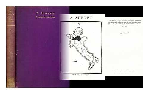 BEERBOHM, MAX, SIR (1872-1956) - A survey