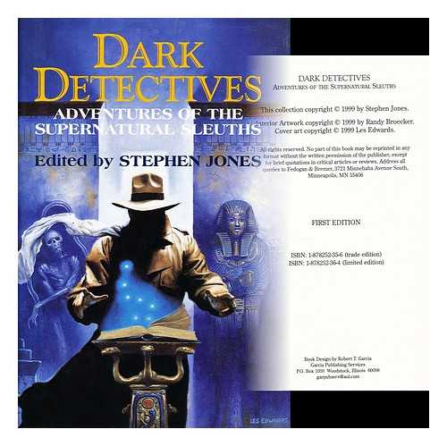 JONES, STEPHEN (ED.) BROECKER, RANDY(ILLUSTRATOR) - Dark detectives : adventures of the supernatural sleuths