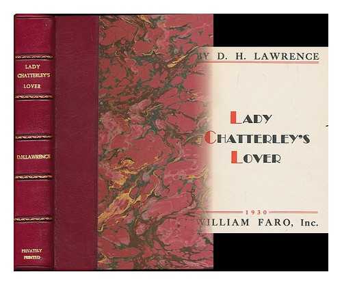 LAWRENCE, DAVID HERBERT (1885-1930) - Lady Chatterley's lover