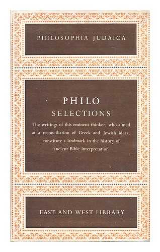 LEWY, HANS (EDITED) - Philosophical writings: Philo