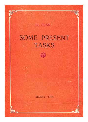 DUAN, LE - Some present tasks