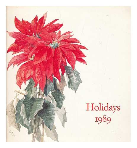 SPANIERMAN, GALLERY - Holidays 1989 : A selection of American paintings for sale [exhibition catalogue]