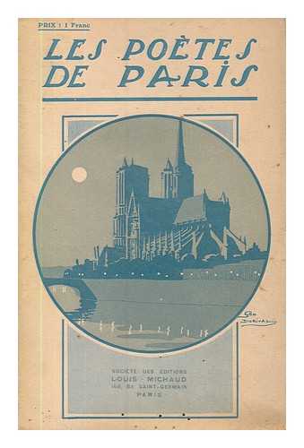 D'ERM, CAMILLE LEMERICIER - Les poetes de Paris ; anthologie du XVe Siecle a nos jours : illustre de 9 gravures ancienne et moderne / choix et preface par Camille Lemercier d'Erm