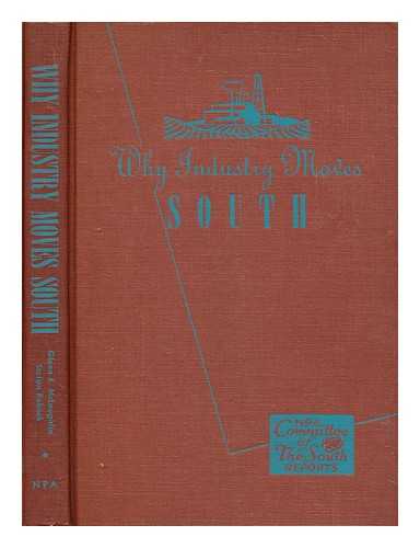 MCLAUGHLIN, GLENN E. - Why industry moves south : a study of factors influencing the recent location of manufacturing plants in the southSebyGlenn E. McLaughlin, Stefan Robock