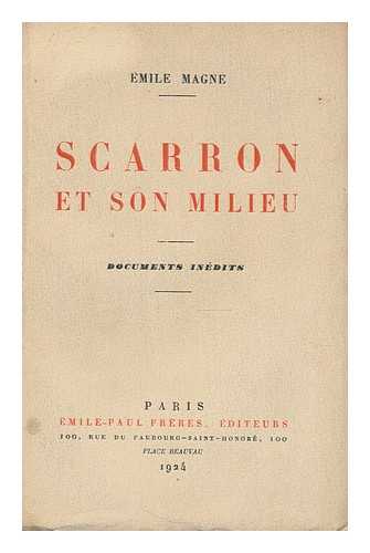 MAGNE, EMILE (1877-1953) - Scarron et son milieu