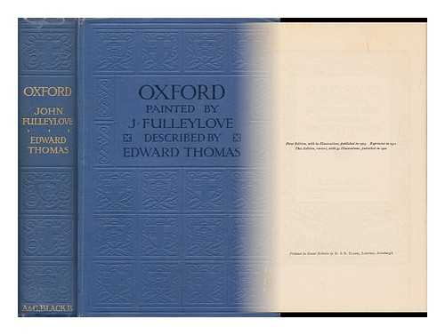 FULLEYLOVE, J. TEXT BY EDWARD THOMAS - Oxford