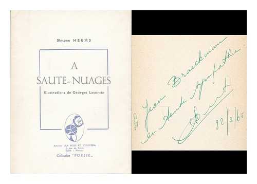 HEEMS, SIMONE - A saute-nuages / illustrations de Georges Lecomte